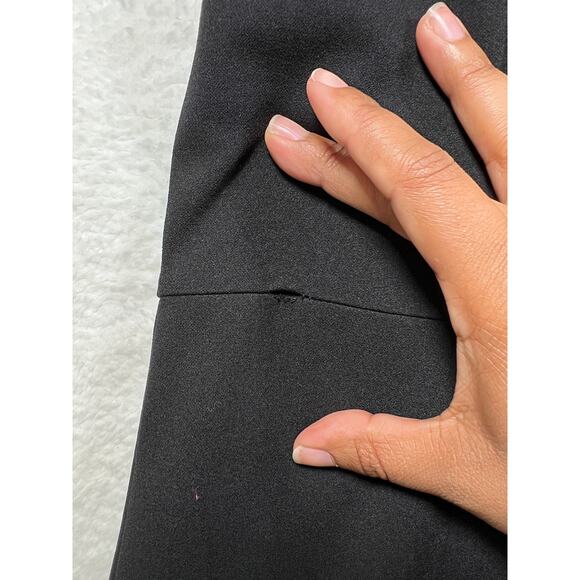 Nanette Lepore Black Tiered Ruffle Hem Off Shoulder Mini Dress Womens 8 - Picture 4 of 14